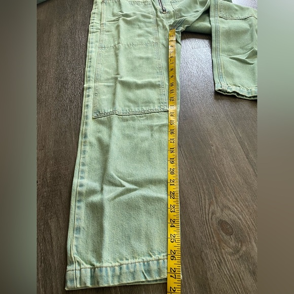 NWT ETICA Zeta Carpenter Denim Jumpsuit Womens S Zip Front Utility Workwear - Picture 12 of 16